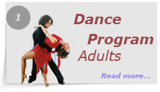 Dance Program Adults - Wedding Dance - Class Schedule - Gift Certificates - Testimonials - Studio News - Dance Shows